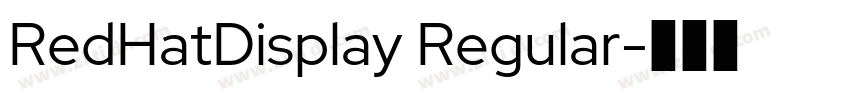 RedHatDisplay Regular字体转换